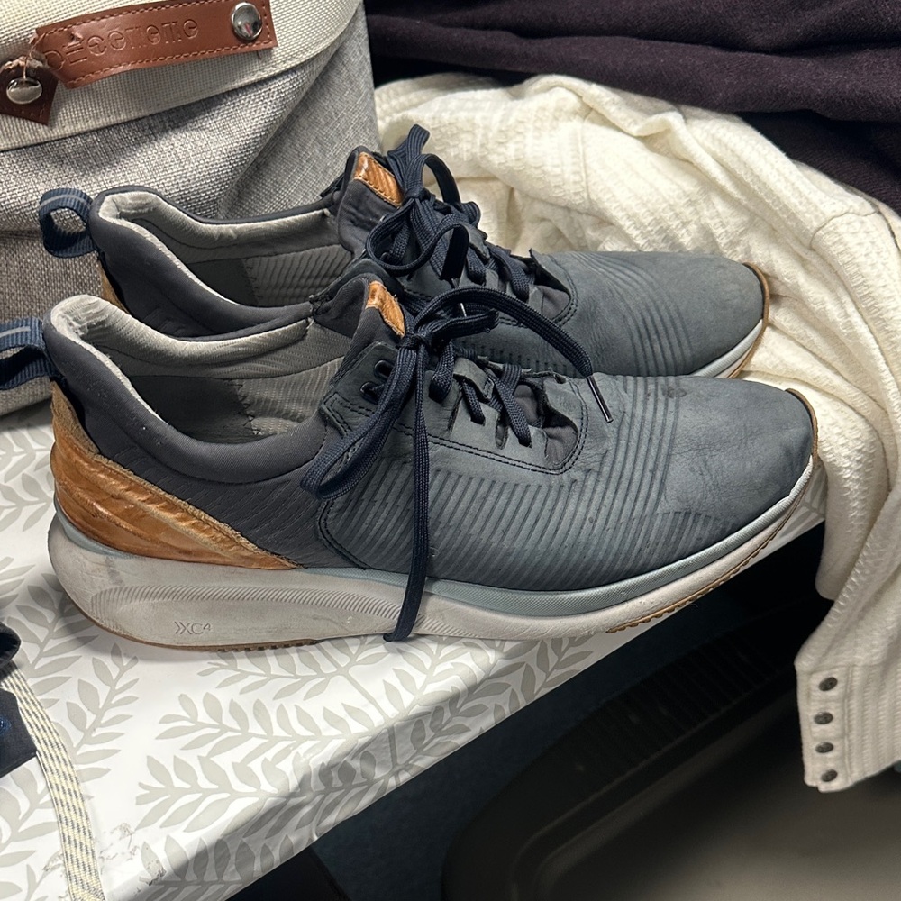 🛍️ MEN’s Johnston & Murphy XC4 TR1- Luxe Hydrid Navy Nubuck sneakers - 12